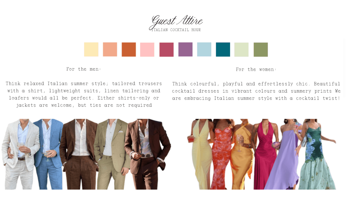 Guest attire inspiration for the pizza party